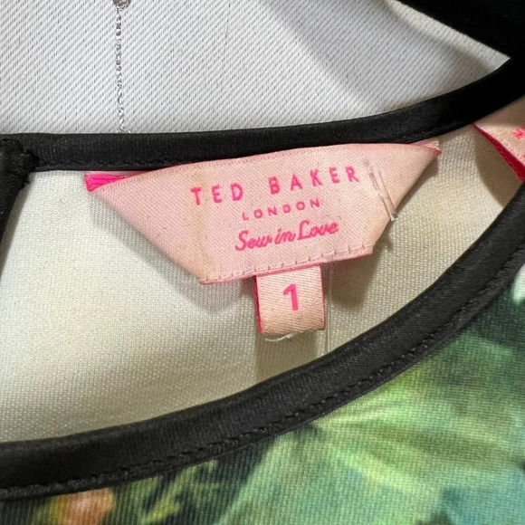 Ted Baker London Green Floral Sheath Dress $385 - Picture 11 of 13